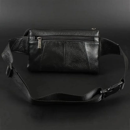 Men Genuine Leather Messenger Sling Chest Day Natural Skin Cowhide Shoulder Crossbody Bum Hip Waist Pack Bag Belt Purse