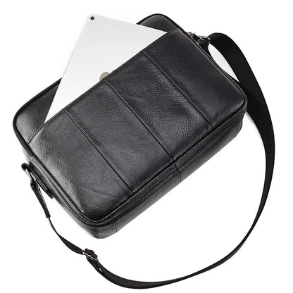 Men Genuine Messenger Male Top Shoulder Bag Men's A4 Paper Cowhide Leather Handbag