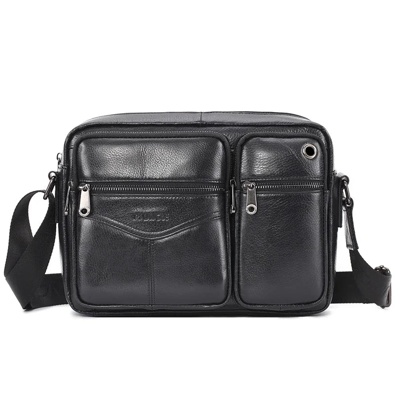 Men Genuine Messenger Male Top Shoulder Bag Men's A4 Paper Cowhide Leather Handbag