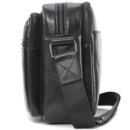 Men Genuine Messenger Male Top Shoulder Bag Men's A4 Paper Cowhide Leather Handbag