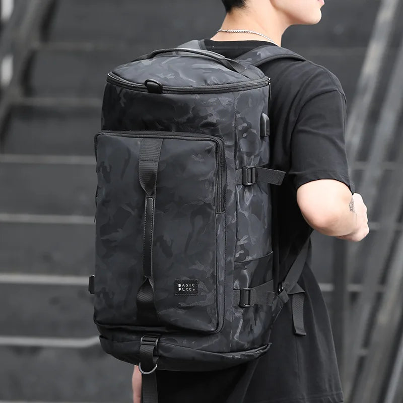 Men Gym Bag Wet and Dry Bag Fitness Training Backpack Large Capacity Leisure Lightweight Crossbody Travel Backpacks Yoga Bag