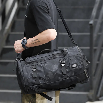 Men Gym Bag Wet and Dry Bag Fitness Training Backpack Large Capacity Leisure Lightweight Crossbody Travel Backpacks Yoga Bag