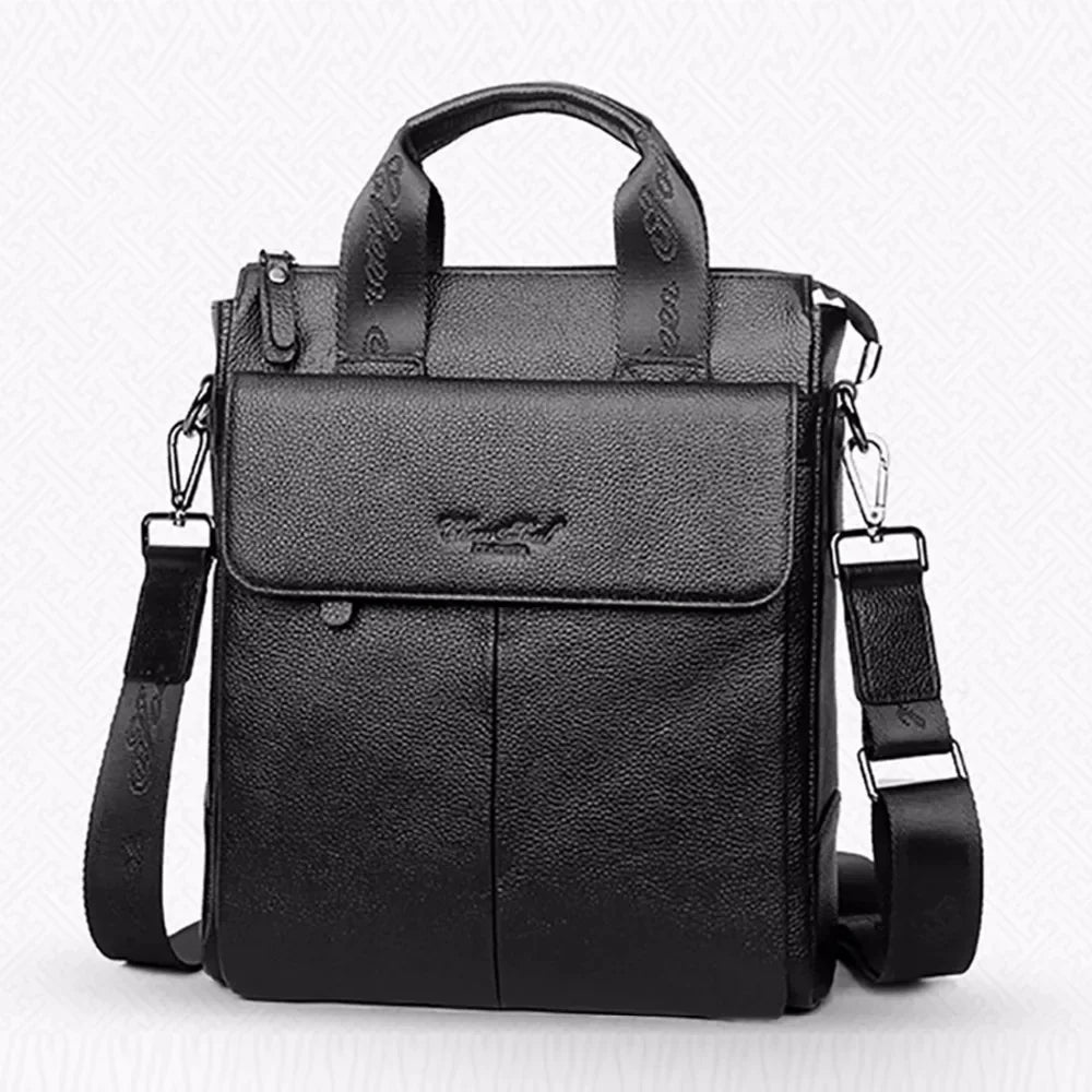 Men Handbag Top Handle Messenger Genuine Leather Business Briefcase Real Cowhide Male Tote Cross body Shoulder Bag