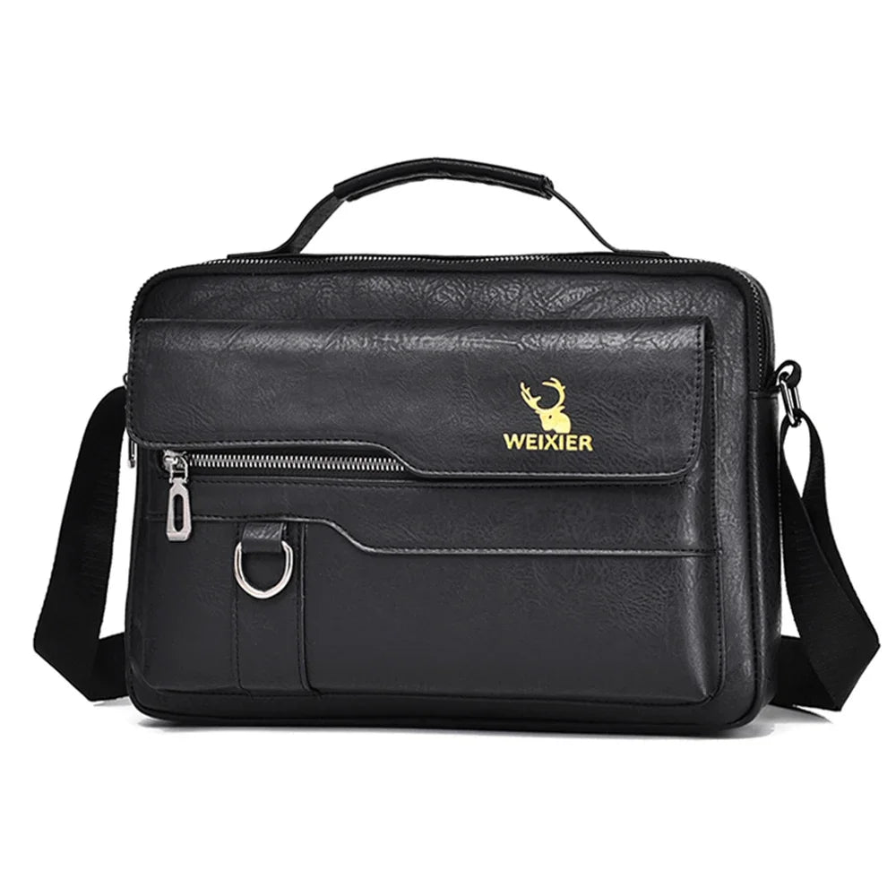 Men Handbag Top Handle s Cross Body Messenger Business Shoulder PU Leather Laptop Male Briefcase Tote Bag