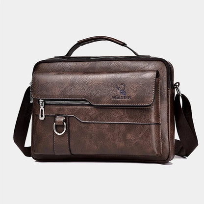 Men Handbag Top Handle s Cross Body Messenger Business Shoulder PU Leather Laptop Male Briefcase Tote Bag