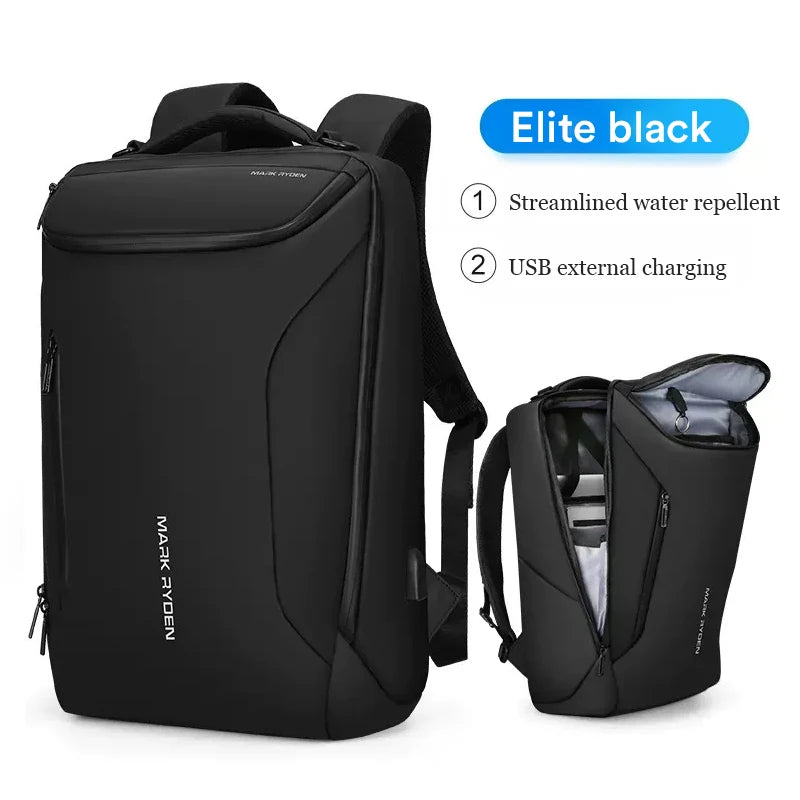 Men High Quality Business Backpack W/USB Port Multi-functional Laptop Backpack For Men Waterproof Schoolbag Travel Computer Bag