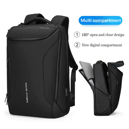 Men High Quality Business Backpack W/USB Port Multi-functional Laptop Backpack For Men Waterproof Schoolbag Travel Computer Bag