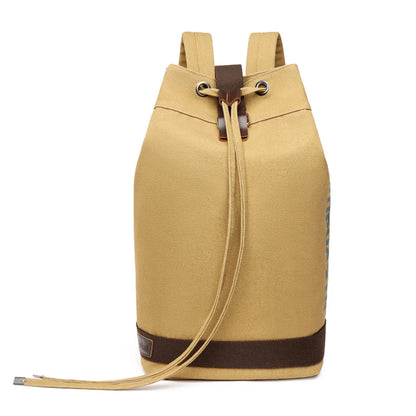 Men High Qualityl Canvas Backpack Male Simplicity Retro Letter Shoulder Bags Large Capacity Outdoor Versatile Casual Travel Bags