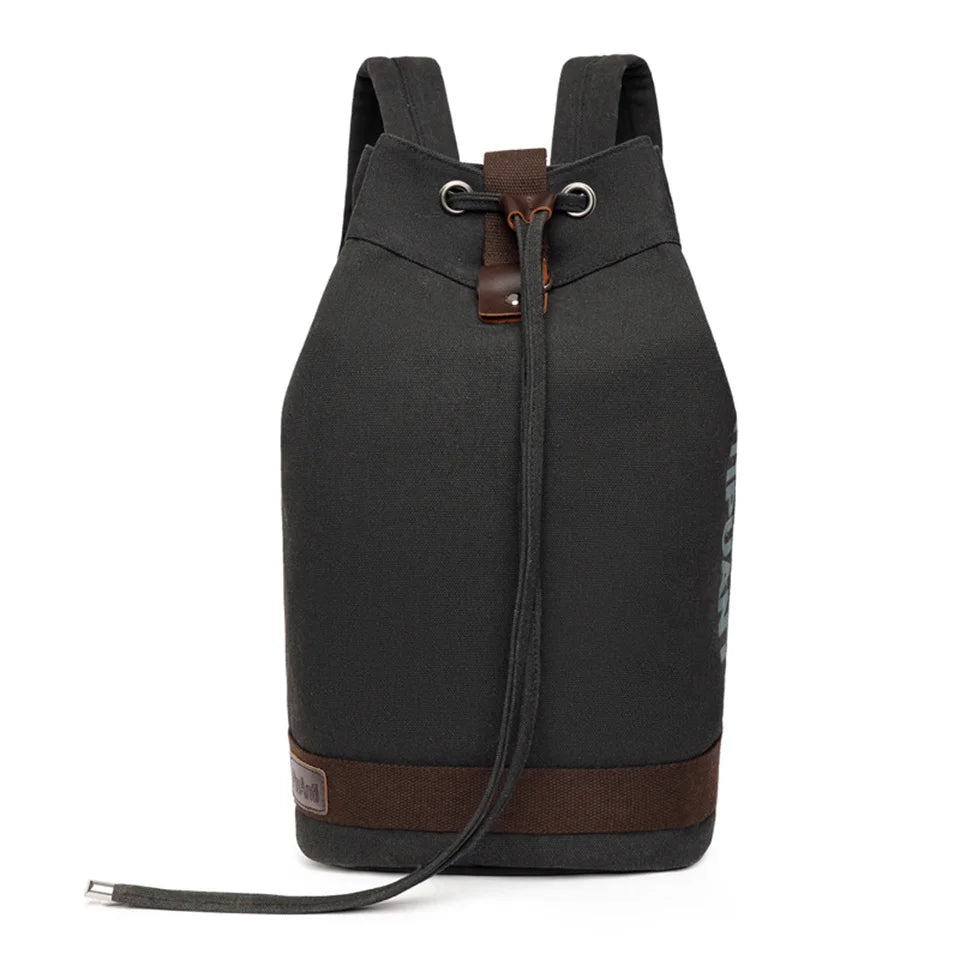 Men High Qualityl Canvas Backpack Male Simplicity Retro Letter Shoulder Bags Large Capacity Outdoor Versatile Casual Travel Bags