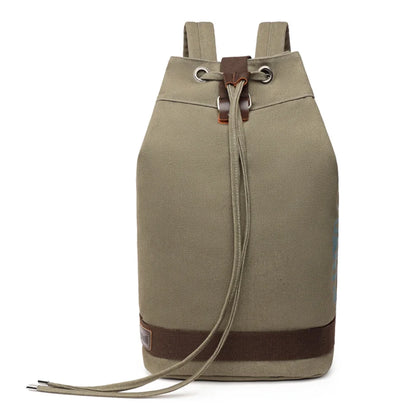 Men High Qualityl Canvas Backpack Male Simplicity Retro Letter Shoulder Bags Large Capacity Outdoor Versatile Casual Travel Bags