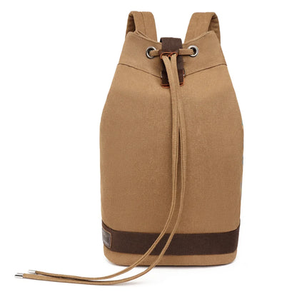 Men High Qualityl Canvas Backpack Male Simplicity Retro Letter Shoulder Bags Large Capacity Outdoor Versatile Casual Travel Bags