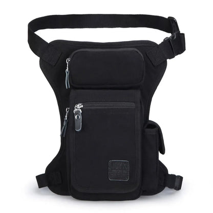 Men Hip Belt Waist Fanny Pack Pocket Military Male Motorcycle Rider Travel Assault High Quality Canvas Thigh Leg Drop Bag