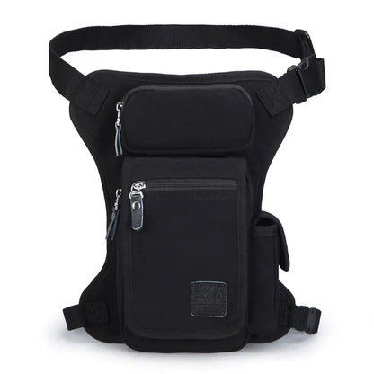 Men Hip Belt Waist Fanny Pack Pocket Military Male Motorcycle Rider Travel Assault High Quality Canvas Thigh Leg Drop Bag