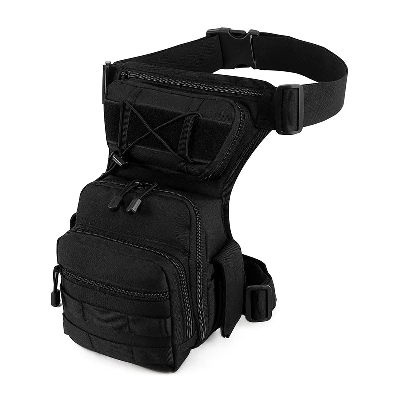 Men Hip Drop Leg Bags Waist Pack Motorcycle Rider Travel Military Male Nylon Messenger Cross body Bum Fanny Pack Thigh Belt Bag