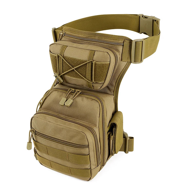 Men Hip Drop Leg Bags Waist Pack Motorcycle Rider Travel Military Male Nylon Messenger Cross body Bum Fanny Pack Thigh Belt Bag