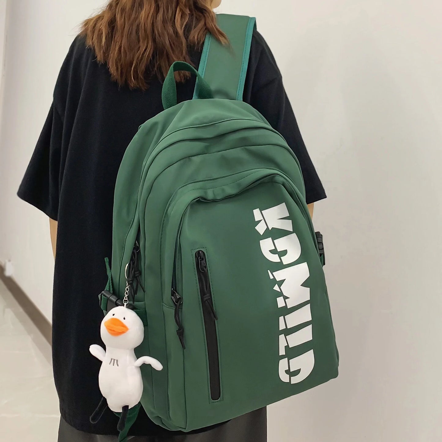 Men Ladies High Capacity Travel Leisure Bag Women Green School Backpack New Girl Boy Laptop College Fashion Female Male Book Bag