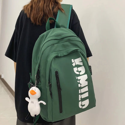 Men Ladies High Capacity Travel Leisure Bag Women Green School Backpack New Girl Boy Laptop College Fashion Female Male Book Bag
