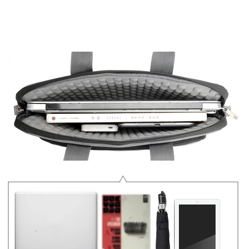 Men Laptop Bag Briefcase Protective Shoulder Case For Pro 13 14 15.6 17.3 Inch Macbook Air Lenovo Dell Huawei Messenger Handbag