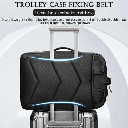 Men Larger Capacity Backpack Business Notebook Bagpack Waterproof Light Multifunctional Travel Luggage Storage Knapsack Shoe Bag