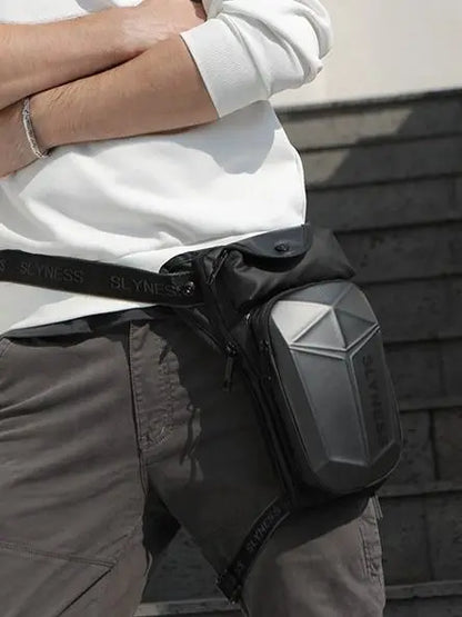 Men Leg Bag Waist Pack Rider Motorcycle Travel Waterproof Nylon Male Messenger Cross Body Thigh Hip Belt Bum Fanny Pack Bag
