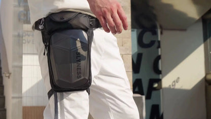 Men Leg Bag Waist Pack Rider Motorcycle Travel Waterproof Nylon Male Messenger Cross Body Thigh Hip Belt Bum Fanny Pack Bag