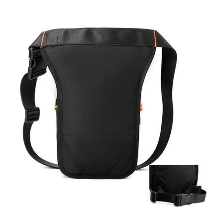 Men Leg Drop Bag Fanny Waist Pack for Motorcycle Rider Travel Military Nylon Male Cross body Shoulder Belt Hip Bum Thigh Bags