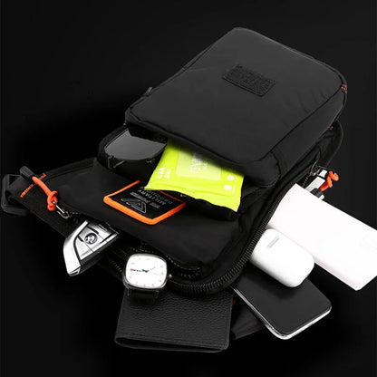 Men Leg Drop Bag Fanny Waist Pack for Motorcycle Rider Travel Military Nylon Male Cross body Shoulder Belt Hip Bum Thigh Bags