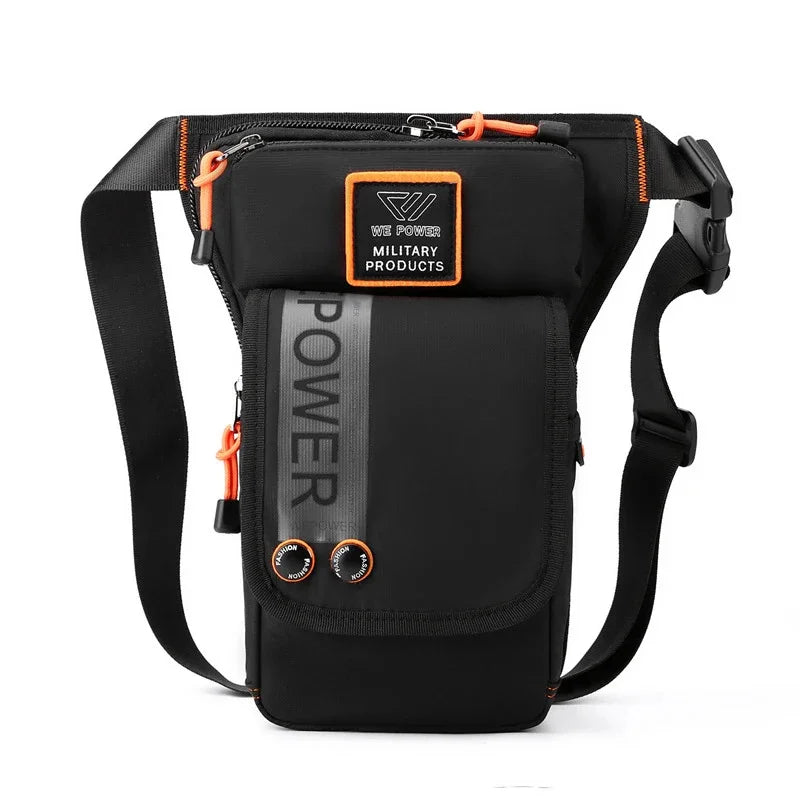 Men Leg Drop Bag Fanny Waist Pack for Motorcycle Rider Travel Military Sports Nylon Male Cross body Belt Hip Bum Thigh Bags