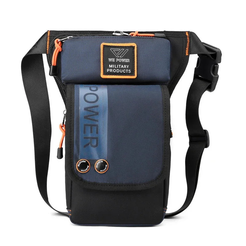 Men Leg Drop Bag Fanny Waist Pack for Motorcycle Rider Travel Military Sports Nylon Male Cross body Belt Hip Bum Thigh Bags
