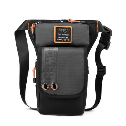 Men Leg Drop Bag Fanny Waist Pack for Motorcycle Rider Travel Military Sports Nylon Male Cross body Belt Hip Bum Thigh Bags