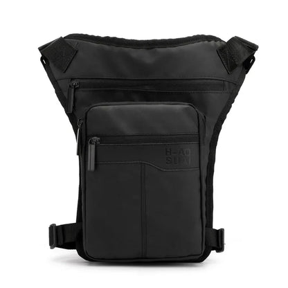 Men Leg Waist Belt Hip Fanny Pack for Motorcycle Rider Travel Shoulder Messenger Cross Body Male Nylon Thigh Drop Bag