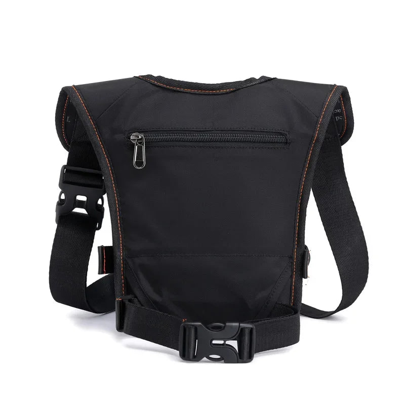 Men Leg Waist Pack Hip Belt Fanny Bag for Motorcycle Rider Travel Military Nylon Male Cross Body Shoulder Bum Drop Thigh Bags