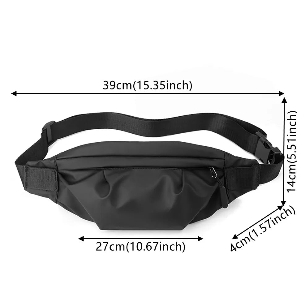 Men Leisure Chest Pack Lightweight And Breathable Nylon Crossbody Bag Male Multifunction Chest Bags Large Capacity Shoulder Bag