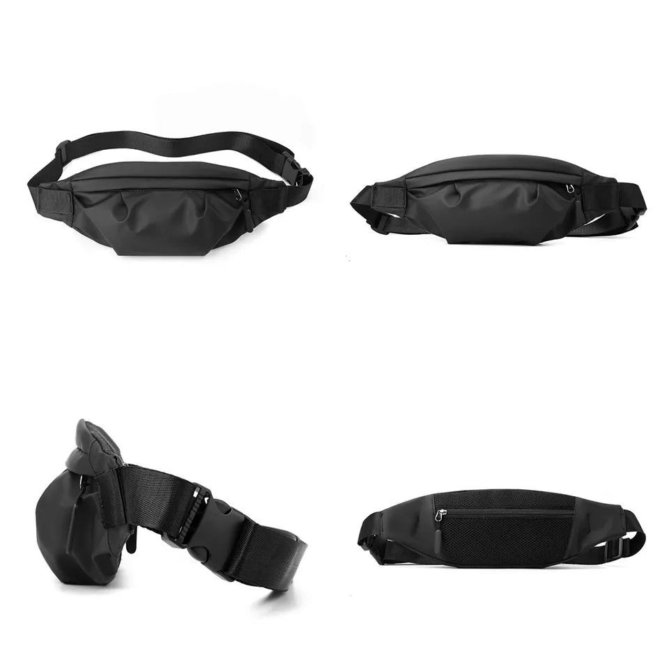 Men Leisure Chest Pack Lightweight And Breathable Nylon Crossbody Bag Male Multifunction Chest Bags Large Capacity Shoulder Bag