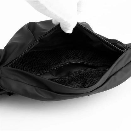 Men Leisure Chest Pack Lightweight And Breathable Nylon Crossbody Bag Male Multifunction Chest Bags Large Capacity Shoulder Bag