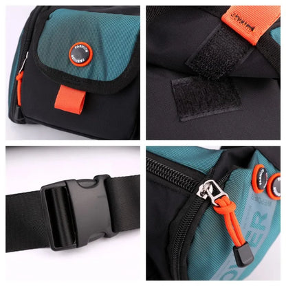 Men Leisure Fashion High-capacity Multiple Pockets Travel Crossbody Bag Nylon Chest Bags Men Shoulder Sling Bag Chest Waist Pack