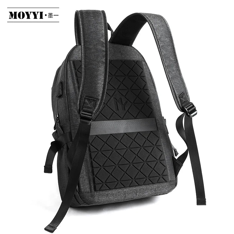 Men Male Black Backpack Gray USB Charing Student School Backpack Bags For Teenagers Oxford Mochila Rucksack Travel Daypack