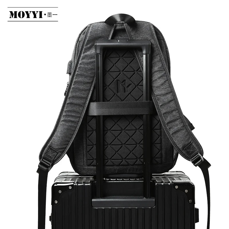 Men Male Black Backpack Gray USB Charing Student School Backpack Bags For Teenagers Oxford Mochila Rucksack Travel Daypack