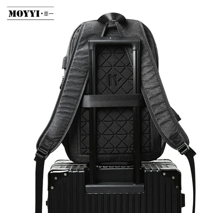 Men Male Black Backpack Gray USB Charing Student School Backpack Bags For Teenagers Oxford Mochila Rucksack Travel Daypack