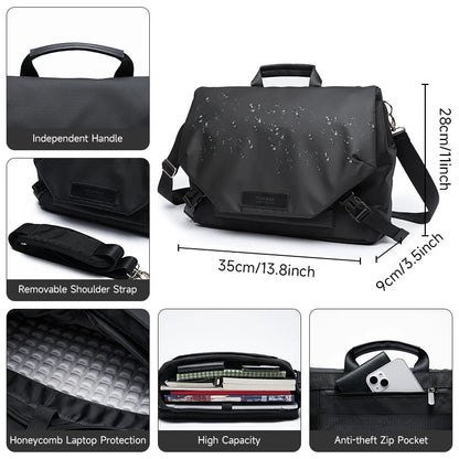 Men Messenger Bag Casual Crossbody Shoulder Bag Waterproof High Capacity Fashion Sling Bag Short Trip Crossbody Female Teenage