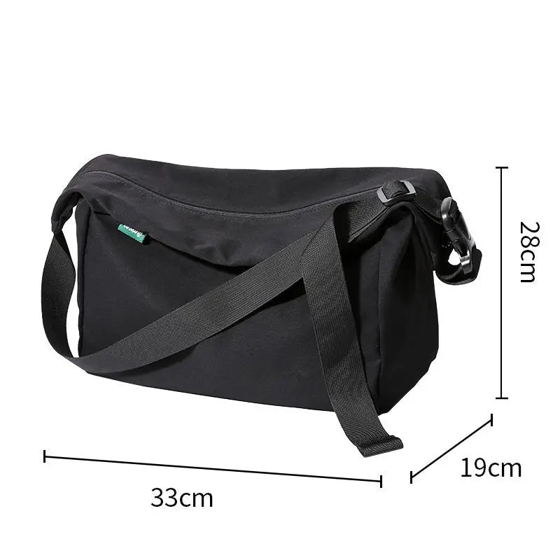 Men Messenger Bag Fashion 14inch Laptop Oxford Waterproof Travel Shoulder Bag All-match Large Casual Single Bag For Male