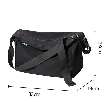 Men Messenger Bag Fashion 14inch Laptop Oxford Waterproof Travel Shoulder Bag All-match Large Casual Single Bag For Male