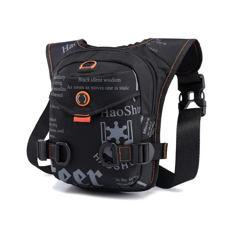 Men Military Assault Oxford/Nylon Shoulder Messenger Fanny Bag Waterproof Motorcycle Rider Male Hip Bum Belt Waist Pack Leg Bags