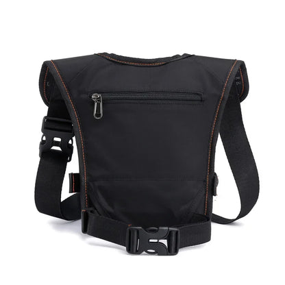 Men Military Assault Oxford/Nylon Shoulder Messenger Fanny Bag Waterproof Motorcycle Rider Male Hip Bum Belt Waist Pack Leg Bags