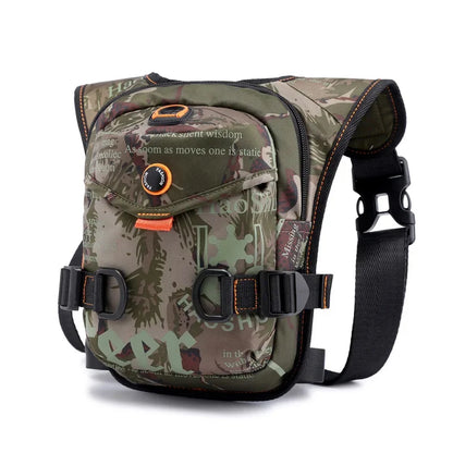 Men Military Assault Oxford/Nylon Shoulder Messenger Fanny Bag Waterproof Motorcycle Rider Male Hip Bum Belt Waist Pack Leg Bags