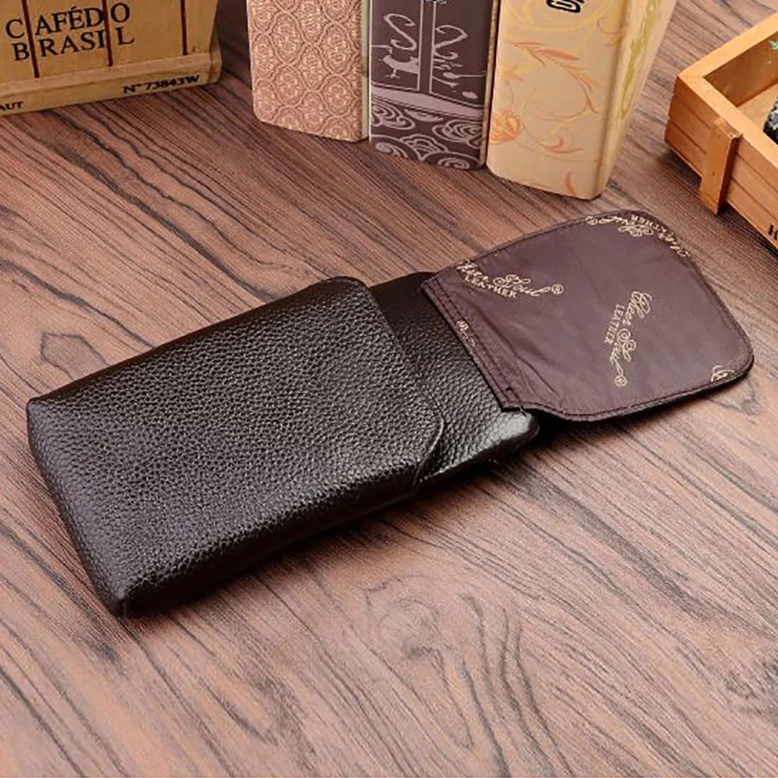 Men Mobile Cell Phone Case Cover Skin Waist Bags Genuine Leather Casual 5-6'' Real Cowhide Male Belt Fanny Pack Hook Bag