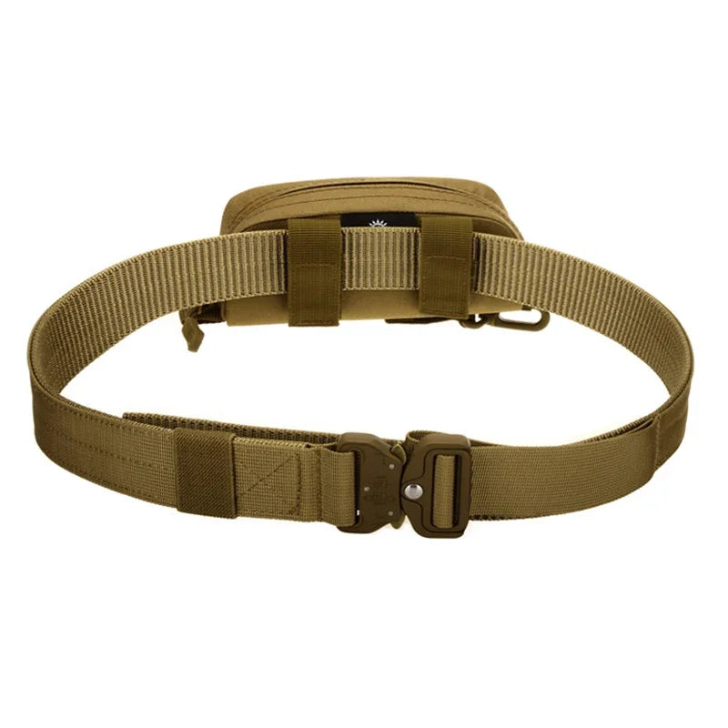 Men Molle Nylon Waist Belt Pack Hip Bum Camouflage Riding Accessory Purse Military Hook Male Clutch Glasses Case Bag