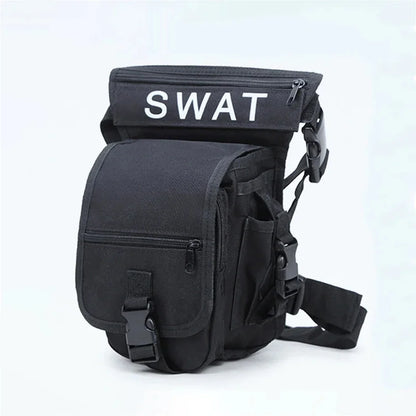 Men Motorcycle Rider Leg Belt Bum Hip Outdoor Sports Military Tactical Camping Molle Nylon Drop Fanny Waist Pack Thigh Bag