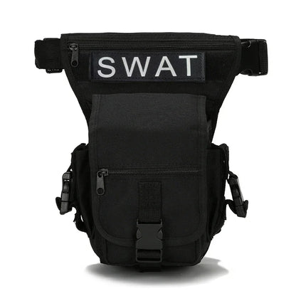 Men Motorcycle Rider Leg Belt Bum Hip Outdoor Sports Military Tactical Camping Molle Nylon Drop Fanny Waist Pack Thigh Bag