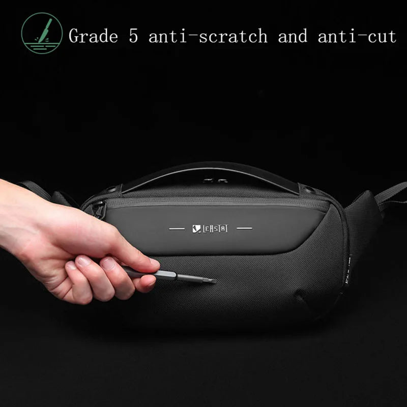 Men Multifunction Shoulder Bag Fashion Waterproof Travel Pack Messenger Crossbody Sling Chest Bag Pack For Male Women Female